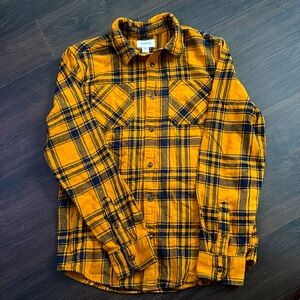 Plaid button down shirt